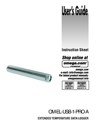 Thumbnail of document Manual - OM-EL-USB-1-PRO-A High Temperature Data Logger w/USB Interface